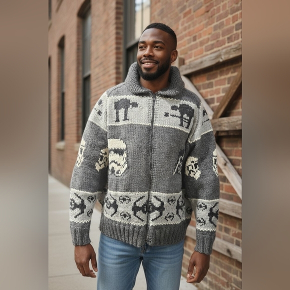 ACCEPTING CUSTOM ORDERS FOR XMAS! Star Wars Custom Wool sweater - Picture 3 of 12